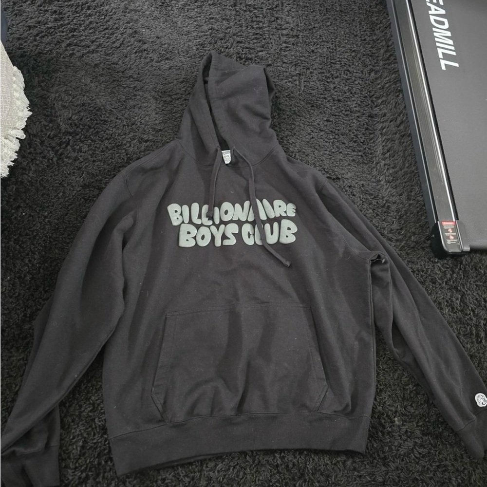 Billionaire Boys Club Black Hoodie with Gray Logo